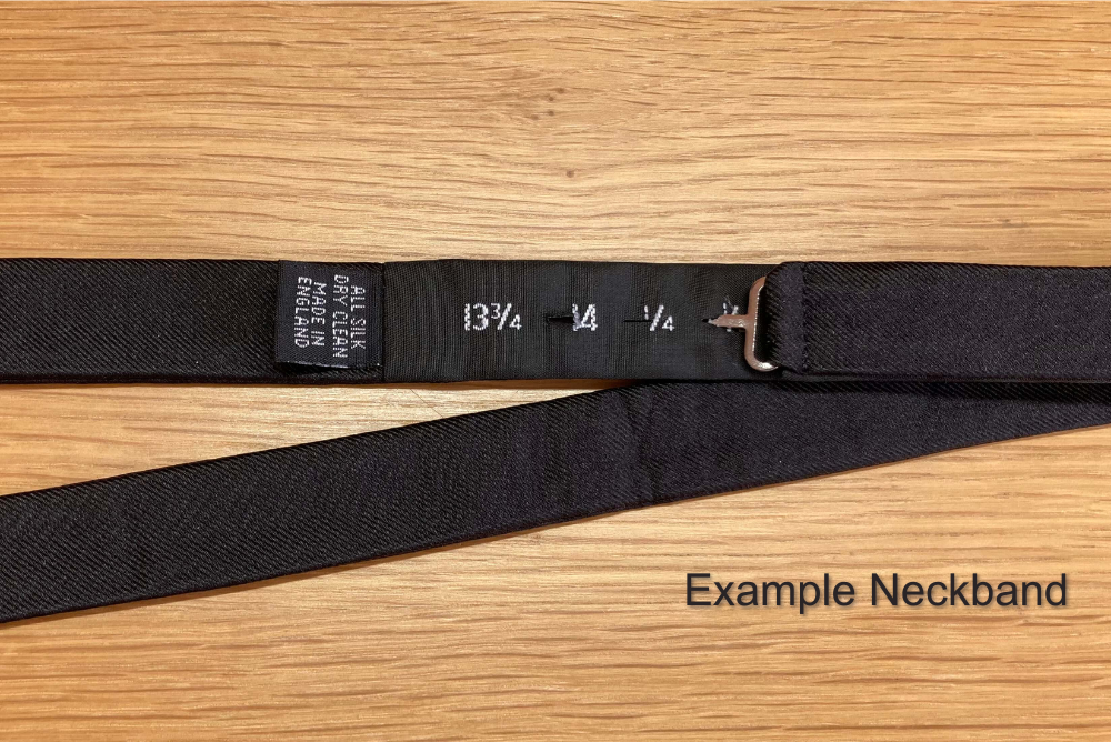 measuring tape for self-tie bow tie