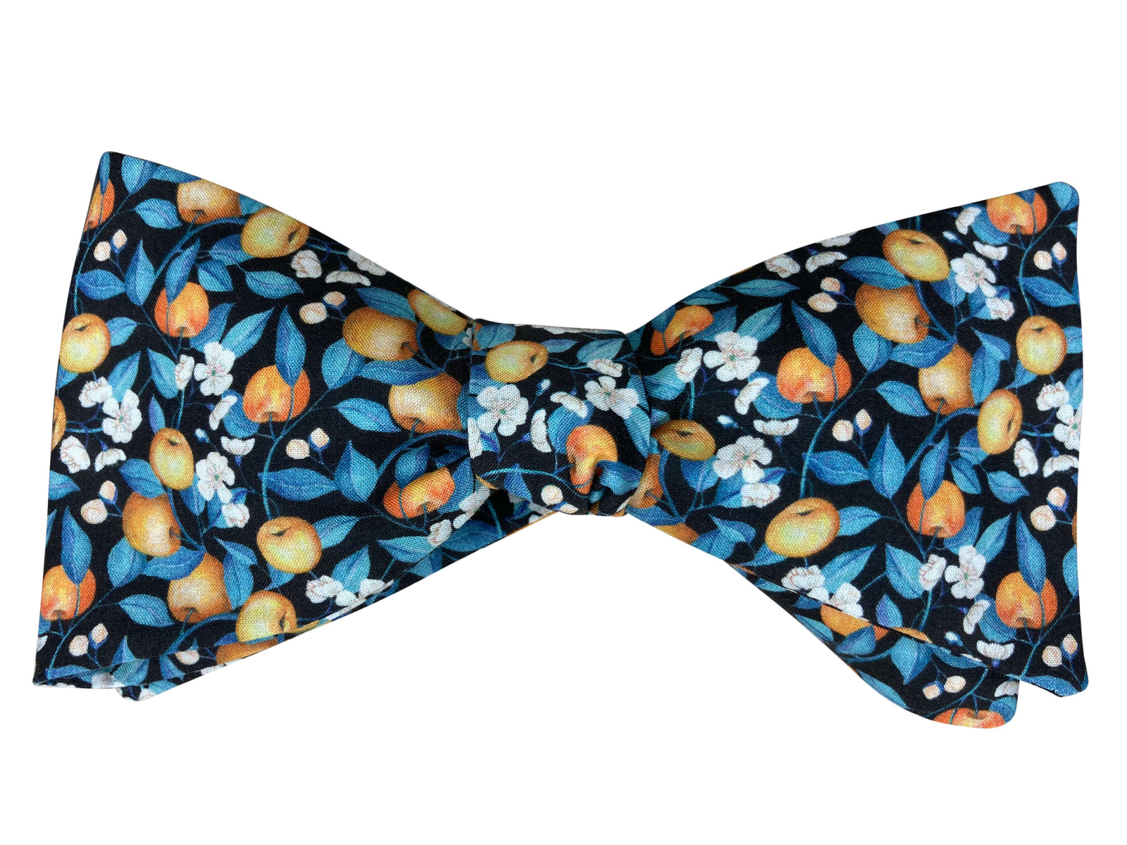 Parisian with Liberty, Blue Floral Bow Tie, Self-tie