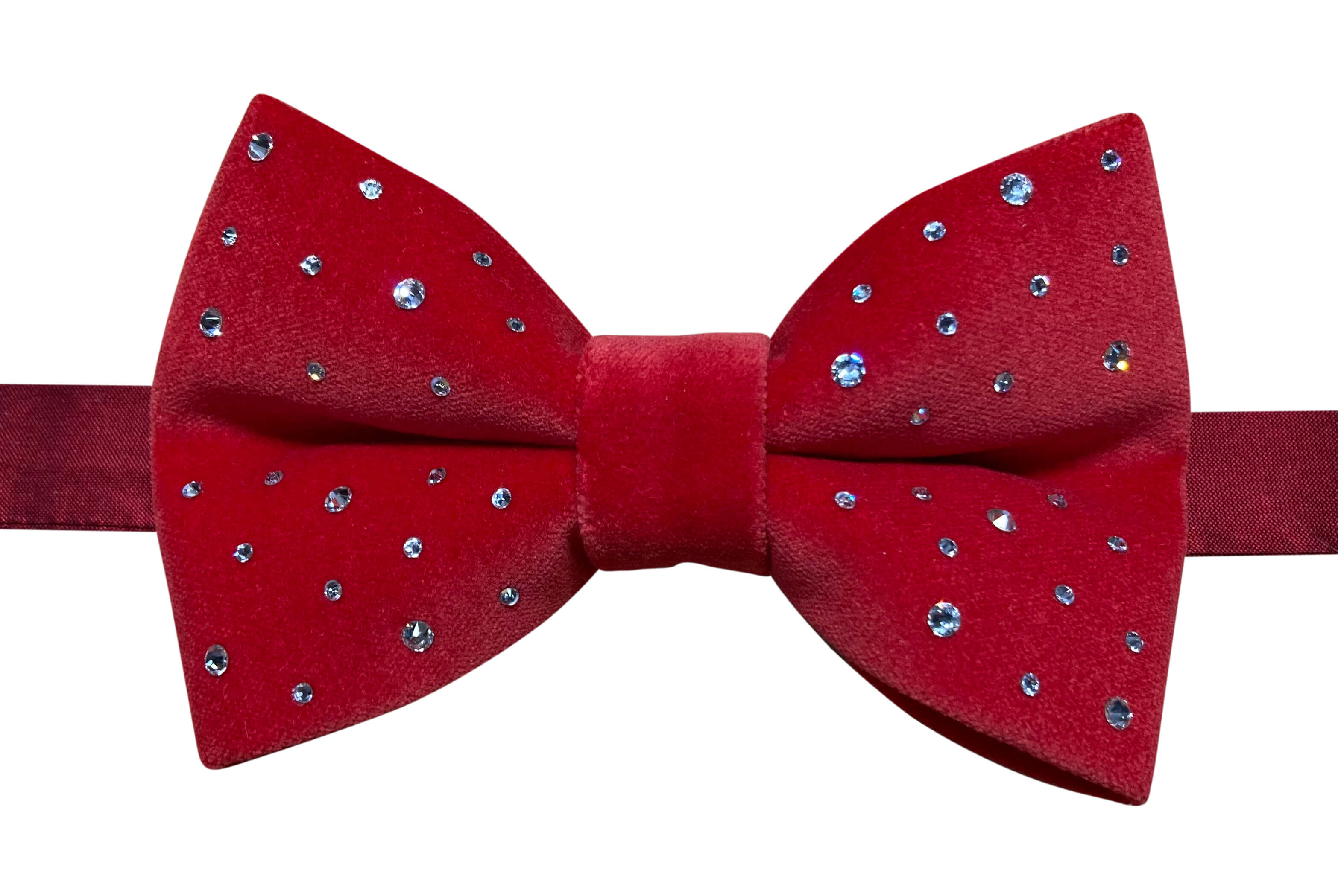 Red Silk Bow Tie