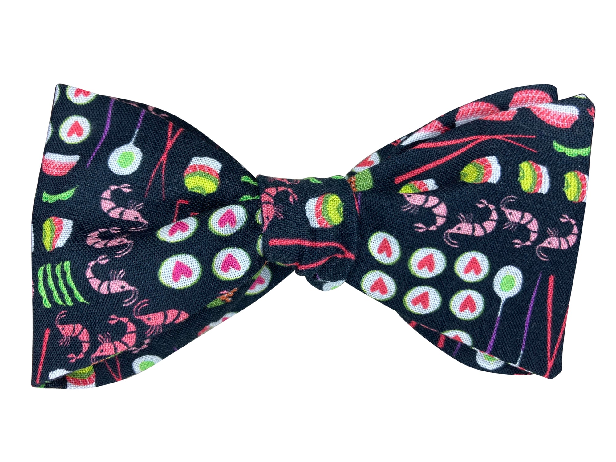 funky sushi self-tie bow tie