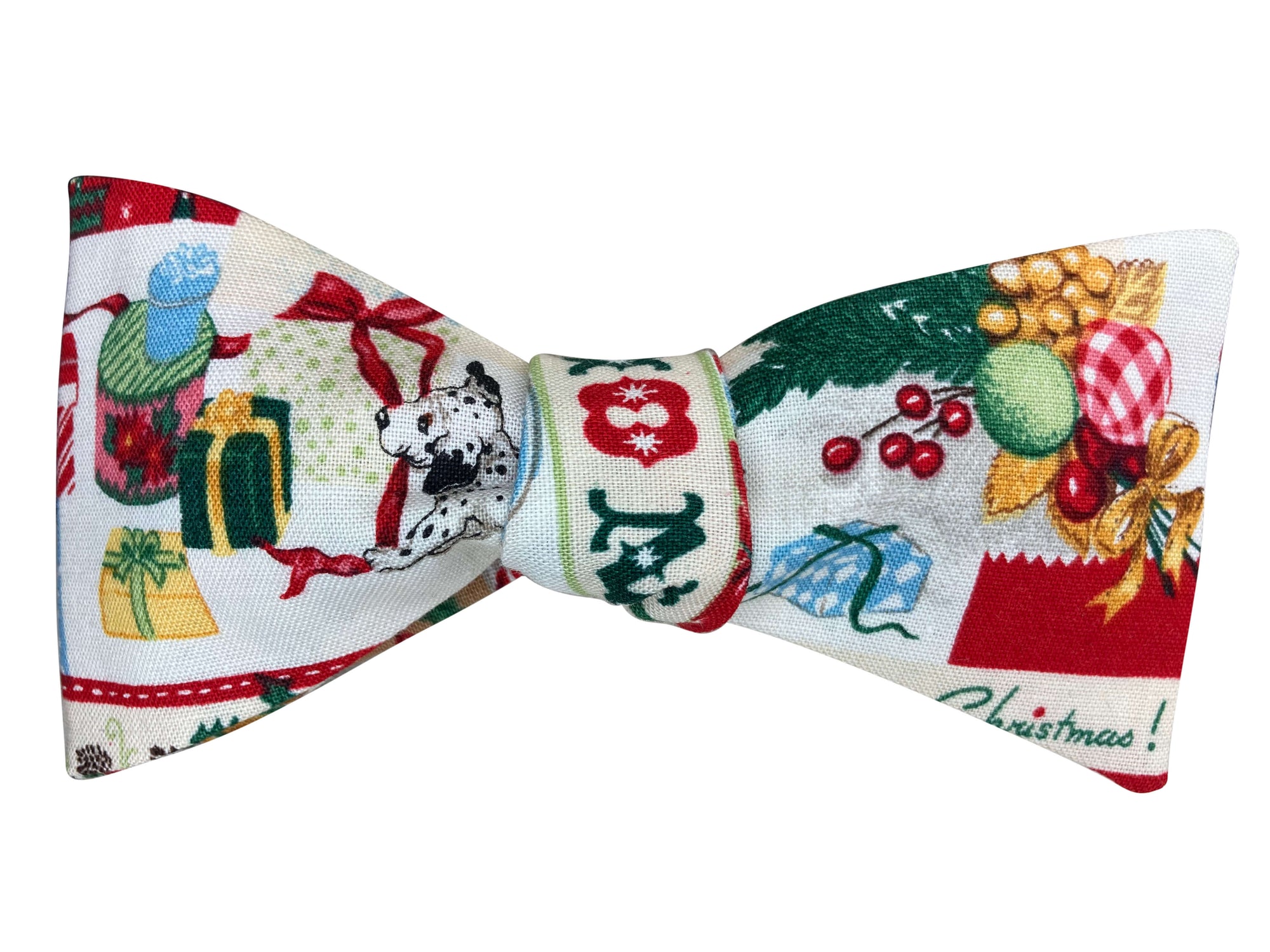 traditional christmas self tie bow tie