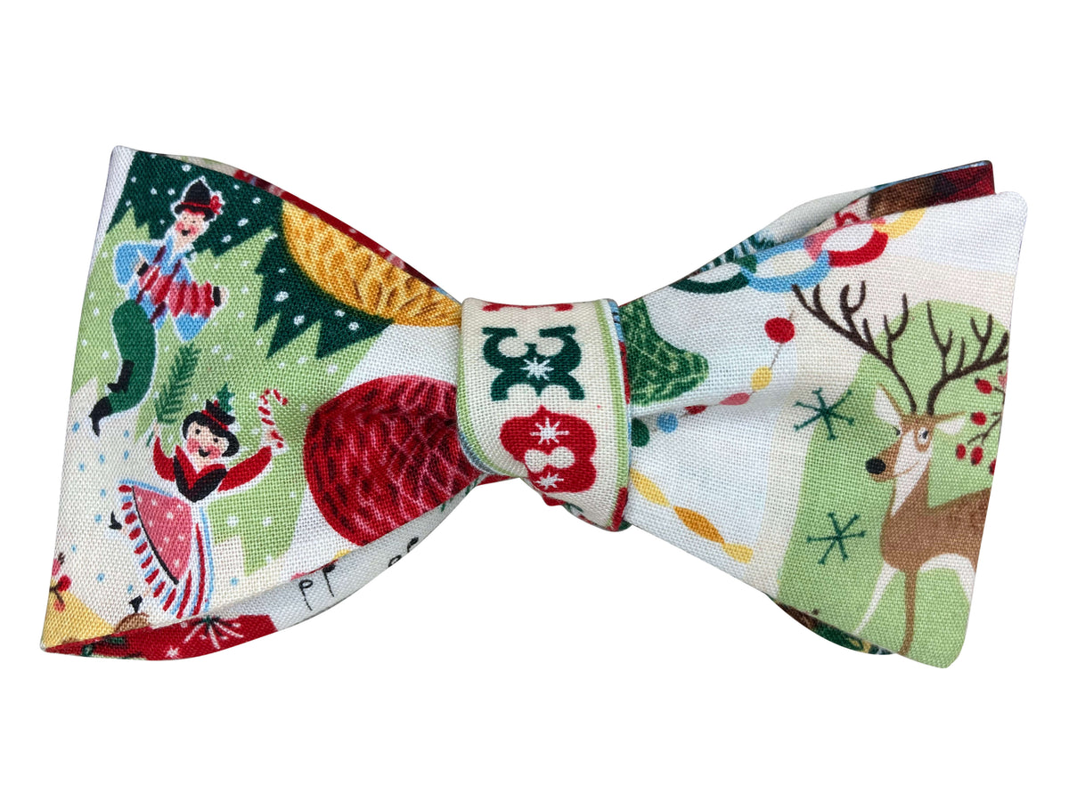 traditional christmas self tie bow tie