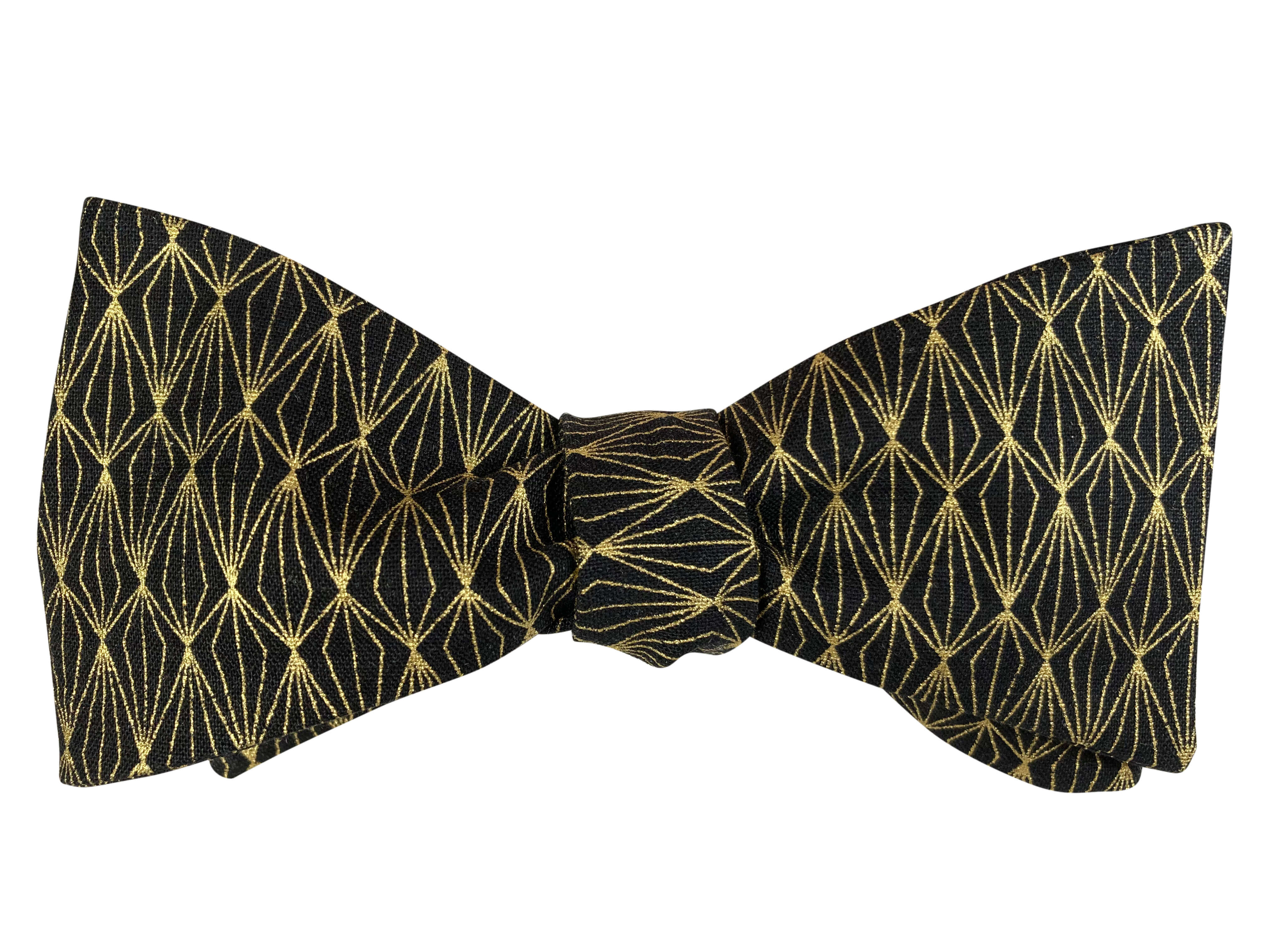 Black and gold bow tie