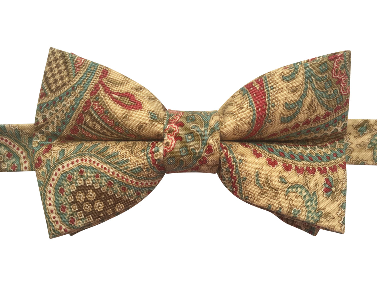 Paisley Bow Ties - Unique Handmade Paisley Design Bow Ties