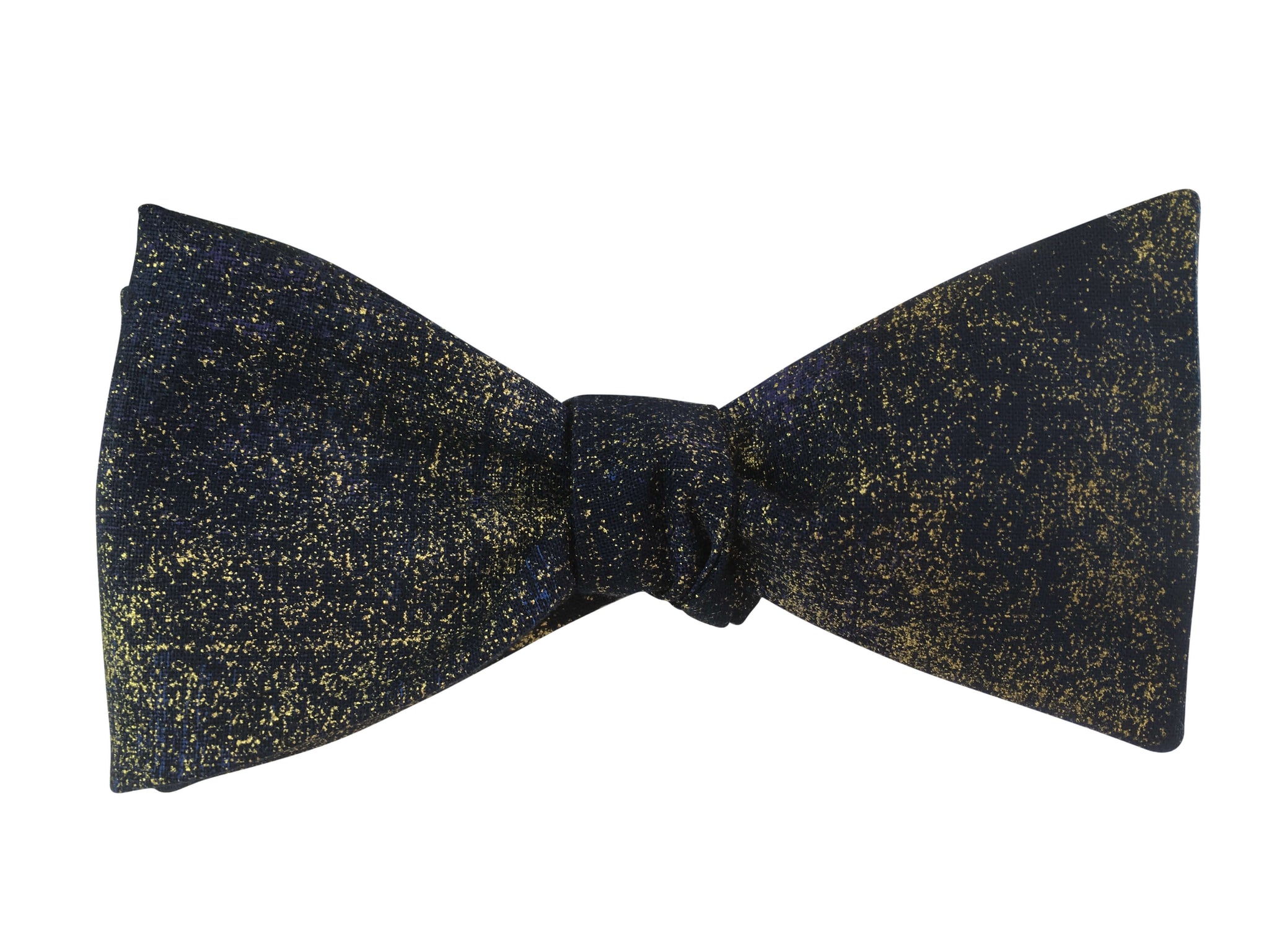 Gold metallic bow tie